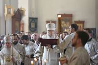  Божественная литургия и отпевание архимандрита Сергия (Шагаева) в Тихвинском храме Ногинска 